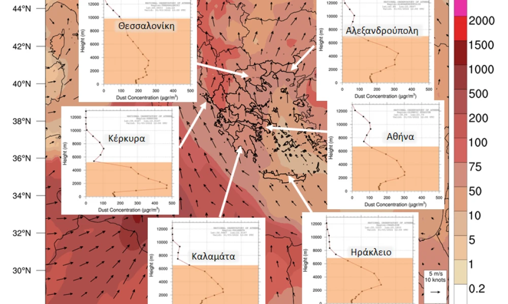 Καιρός: Κορυφώνεται το επεισόδιο της αφρικανικής σκόνης σήμερα και αύριο